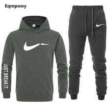 Load image into Gallery viewer, Men's Tracksuit 2 sets of new fashion jacket sportswear men's sweatpants hoodies spring and autumn men's brand hoodies pants